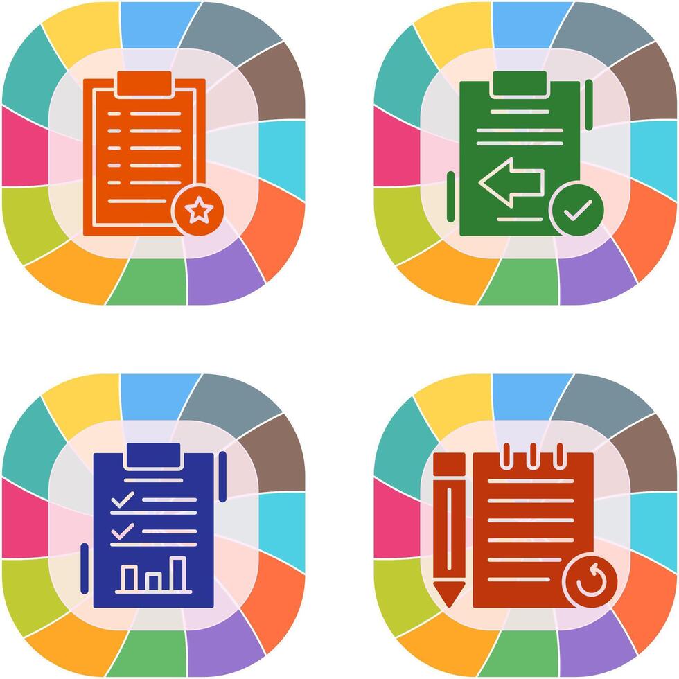 Favourite and Return Icon vector