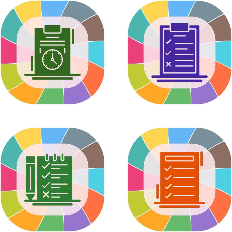 Time Management and Checklist Icon vector