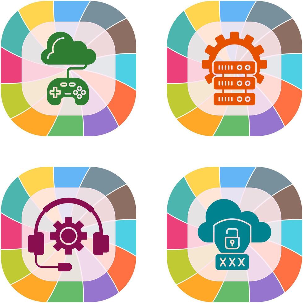 Gaming and Server Icon vector