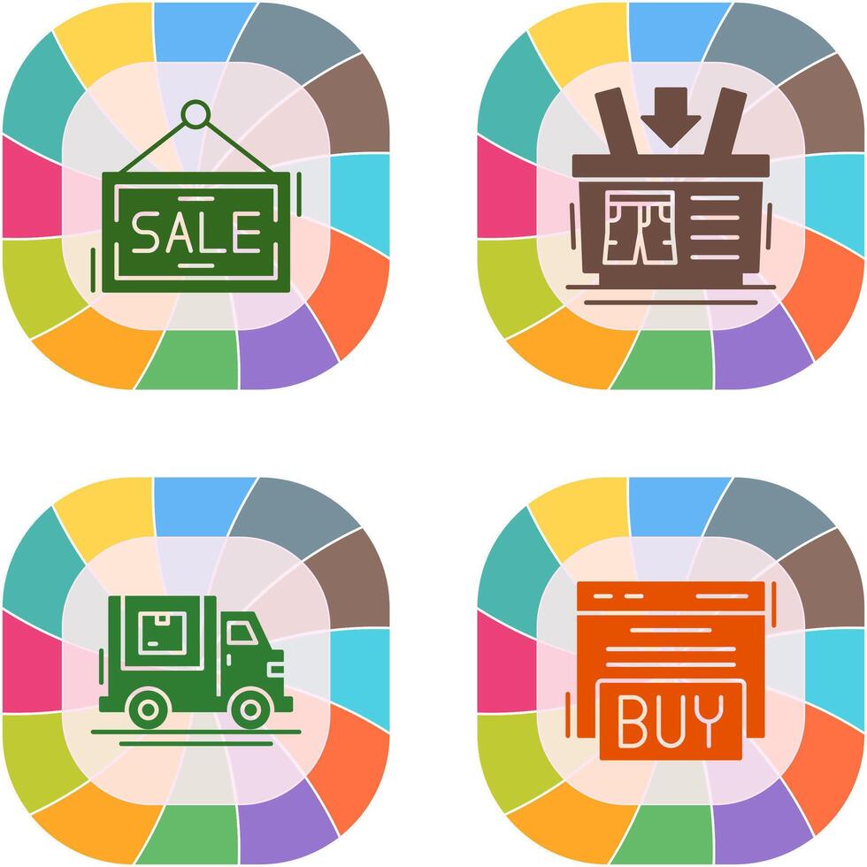 Shopping Basket and Super Sale Icon vector