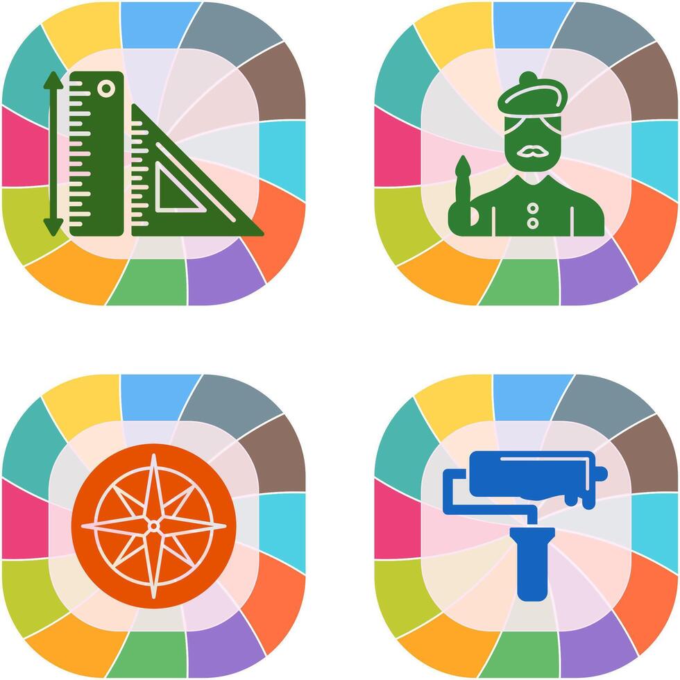 Rules and Artist Icon vector