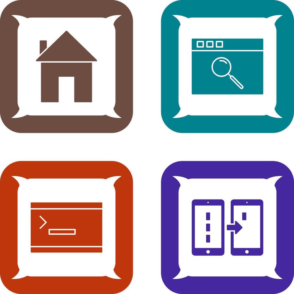homepage and browser Icon vector