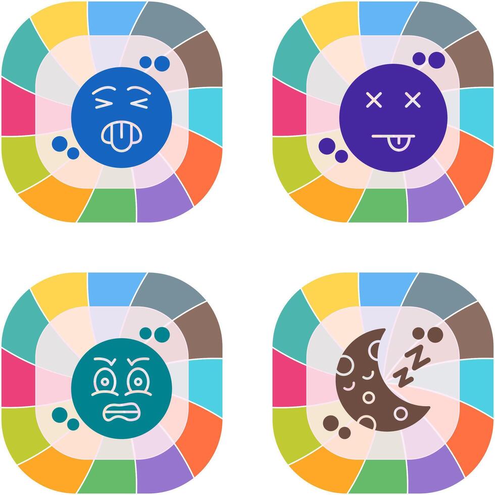 Disgusted and Dead Icon vector