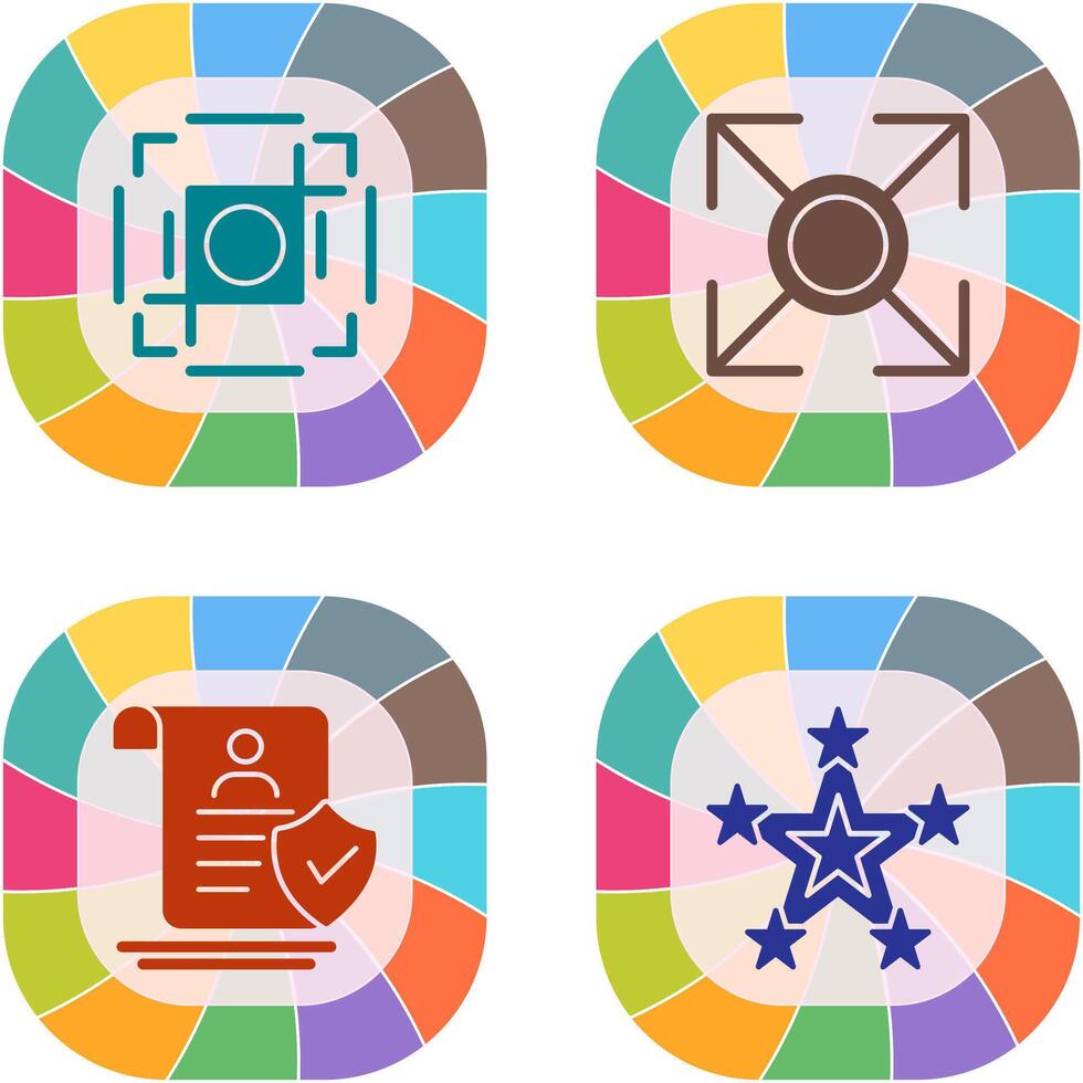 crop and expand Icon vector