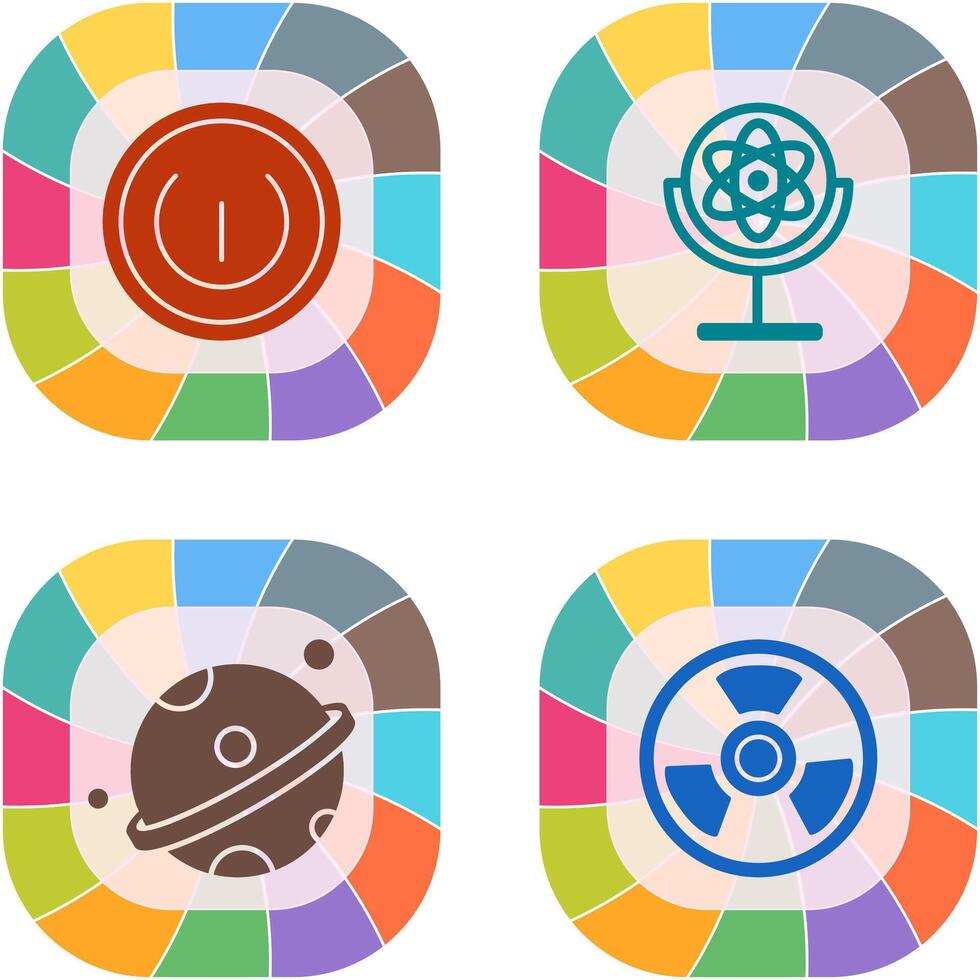 Gyroscope and Power Icon vector