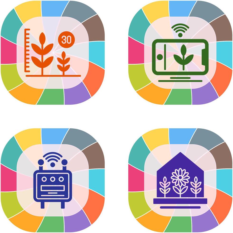 Growth and Device Icon vector