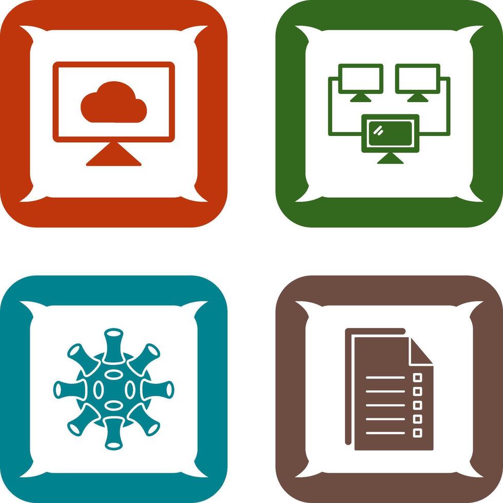 Cloud Systems and Connected Icon vector
