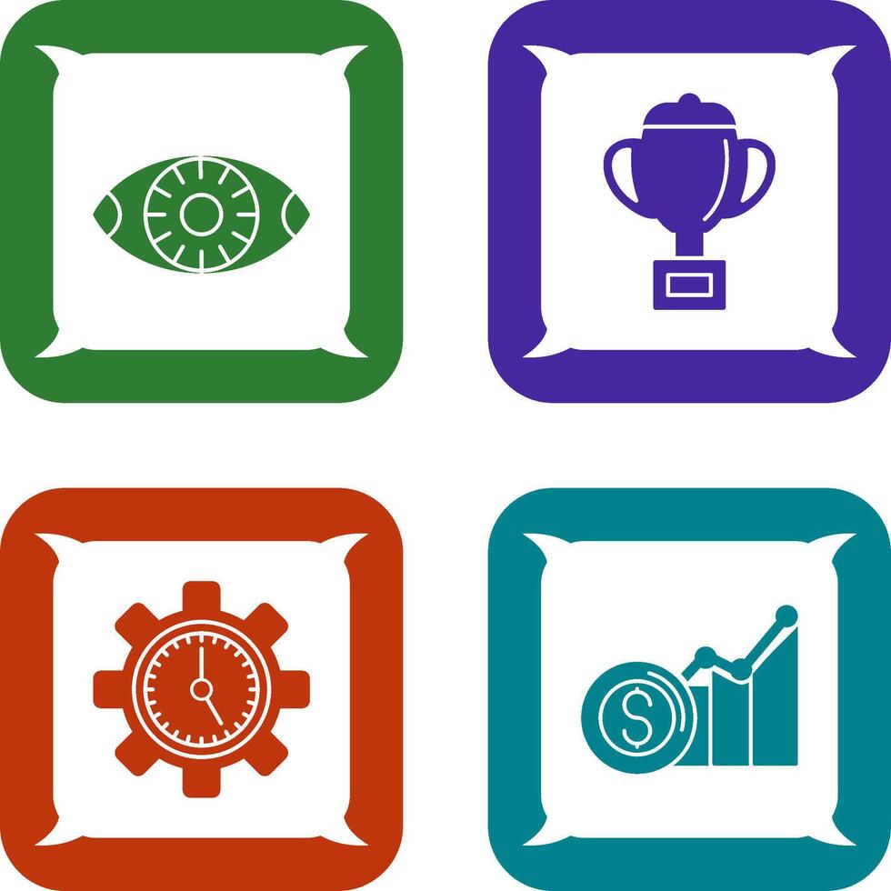 Vision and trophy Icon vector