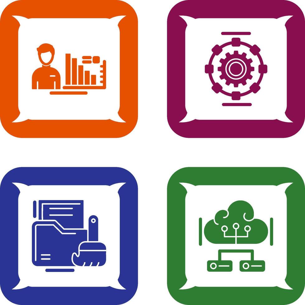 Consulting and Automated Icon vector