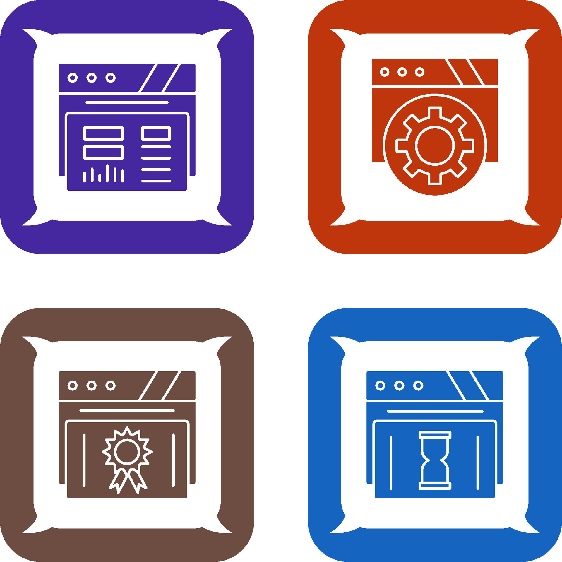 Dashboard and Browser Icon 44713215 Vector Art at Vecteezy