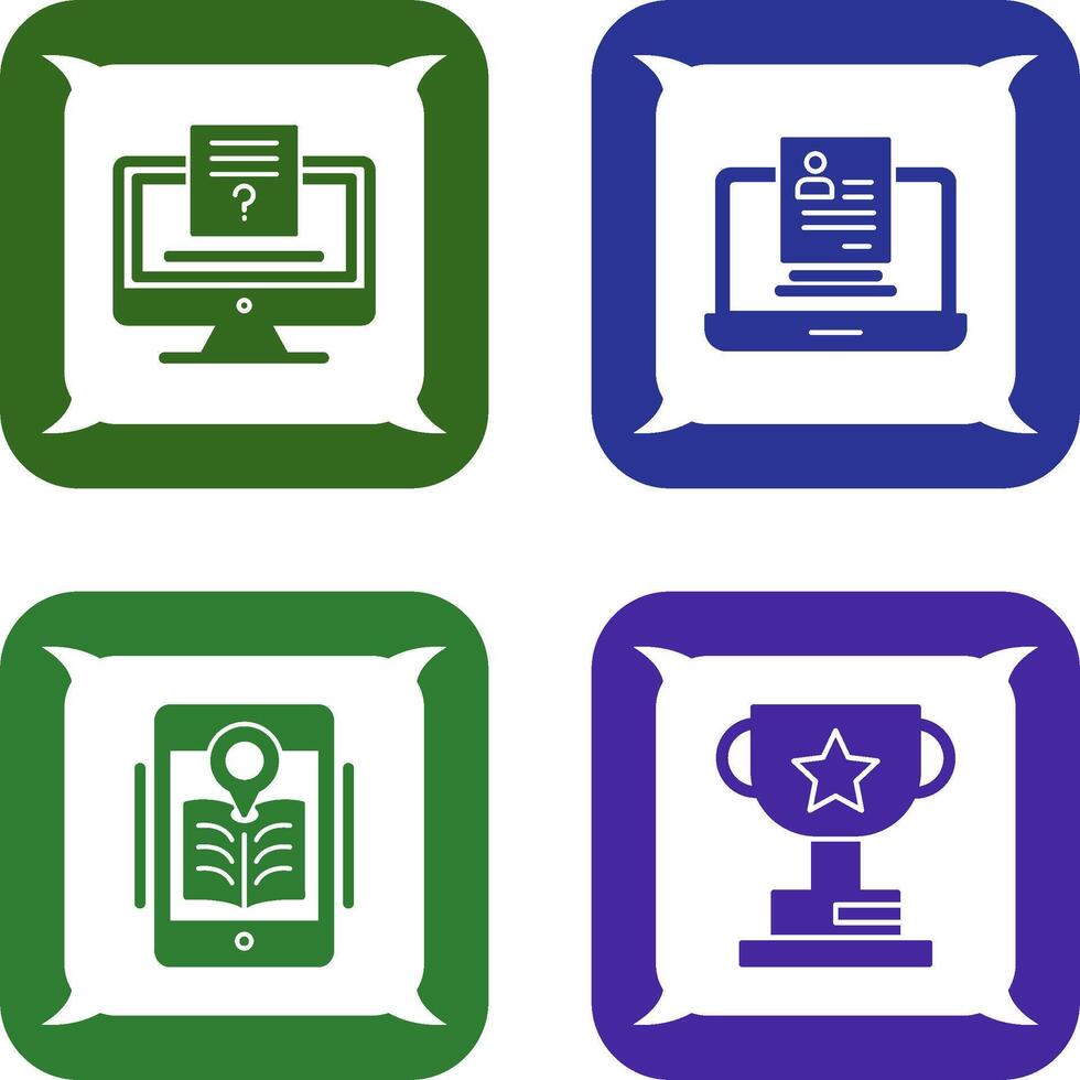 Quiz and Registration Icon vector