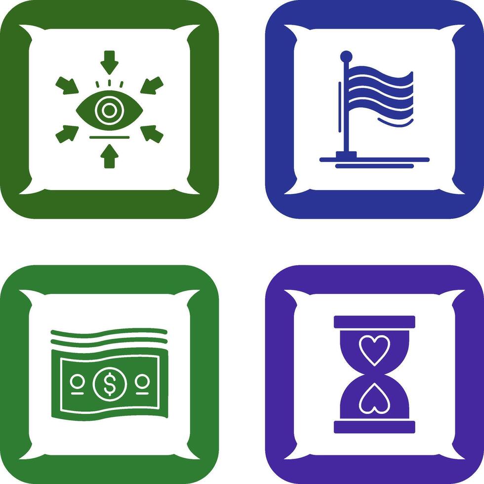 Visualization and Flag Icon vector