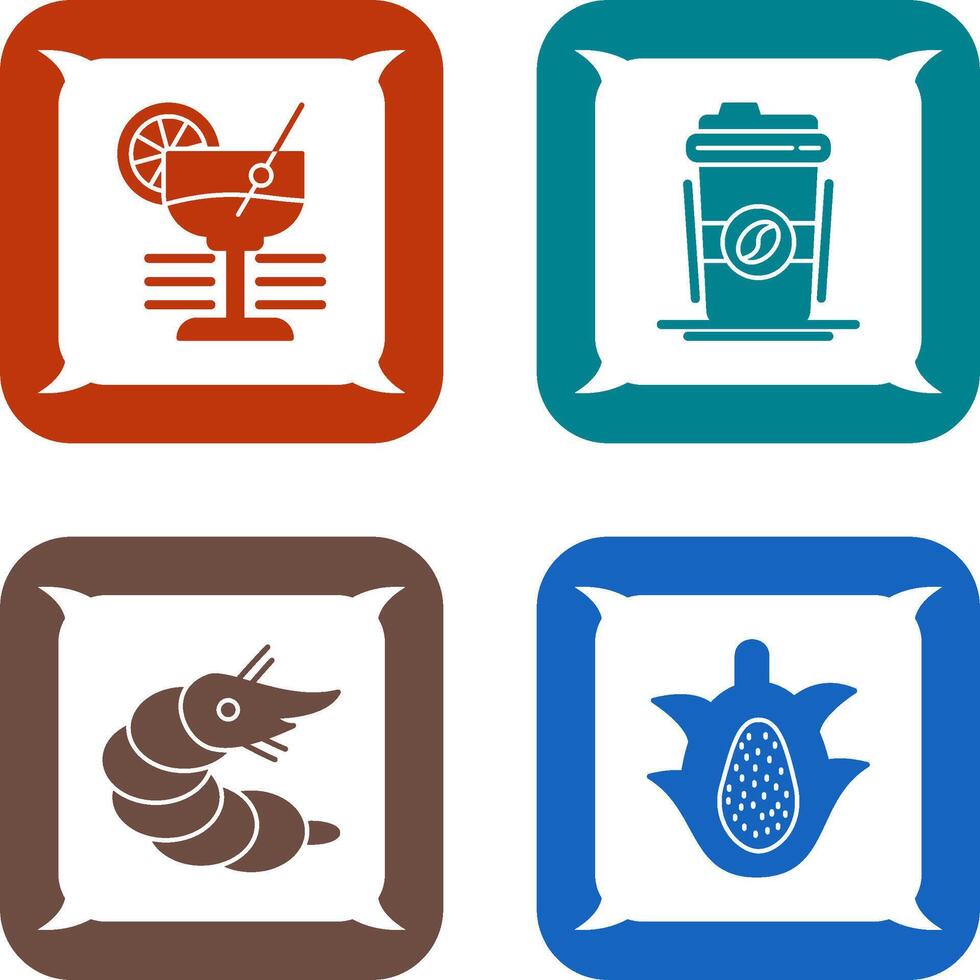 Martini and Coffee Cup Icon vector