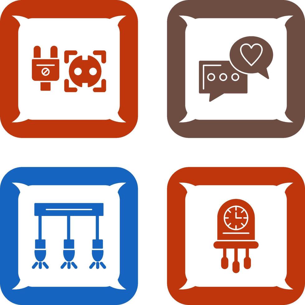 Socket and Chat Icon vector