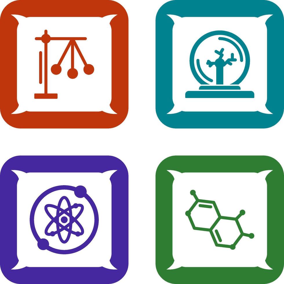 Pendulum and Plasma Ball Icon vector