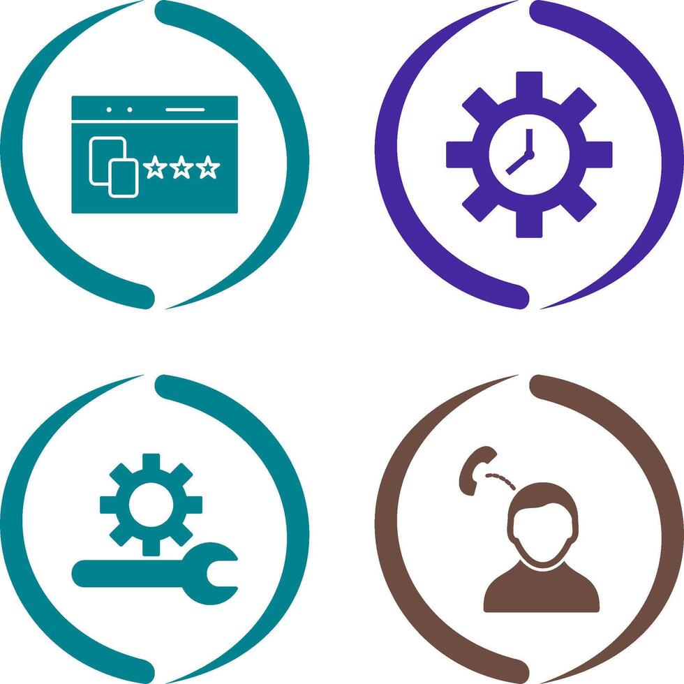 Website Promotion and Time Optimization Icon vector