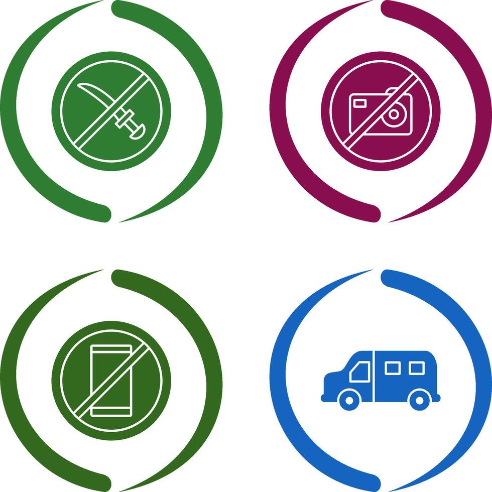 no weapons and no pictures Icon vector