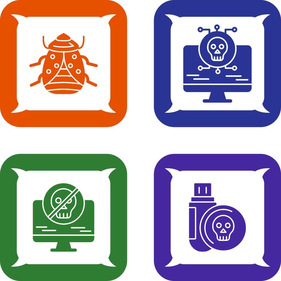 Bug and Virus Icon vector