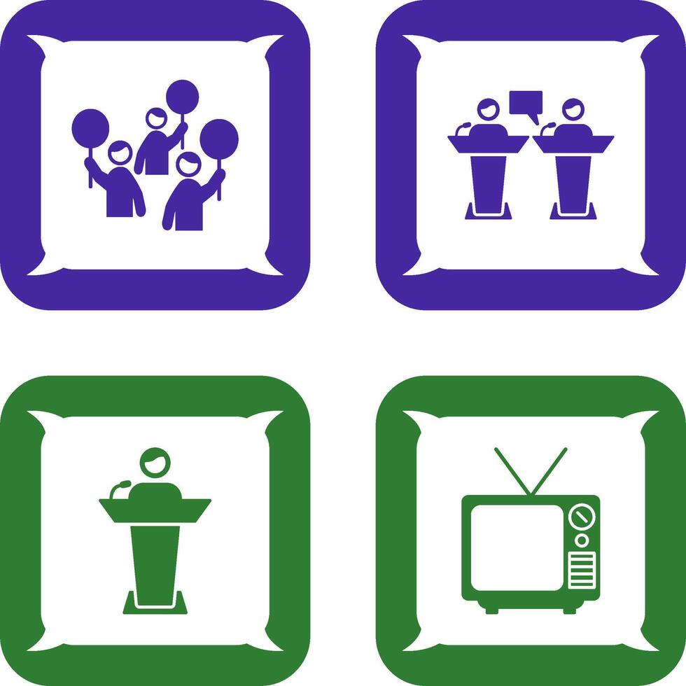 Protest and Debate Icon vector