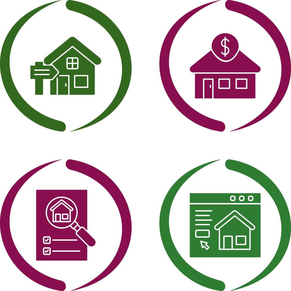 Rent and Residential Icon vector