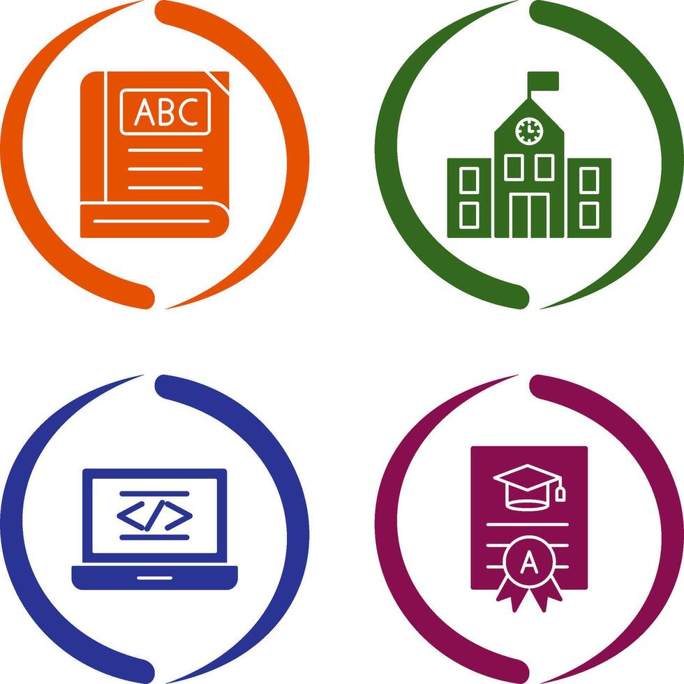 Book and School Icon vector