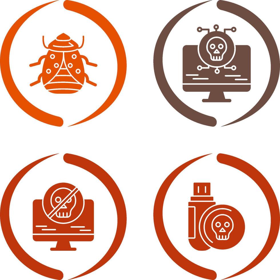 Bug and Virus Icon vector