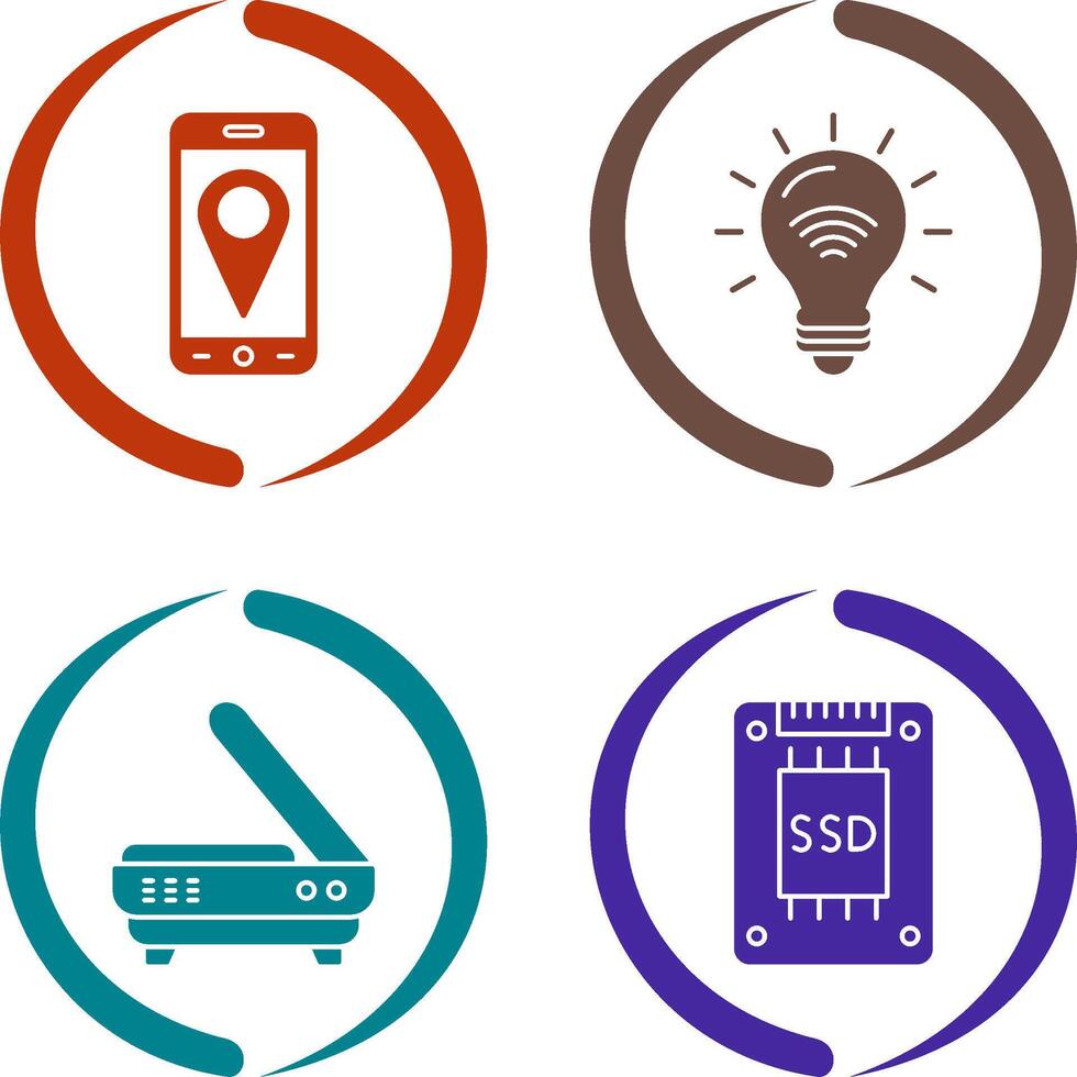 Gps and Smart Energy Icon vector