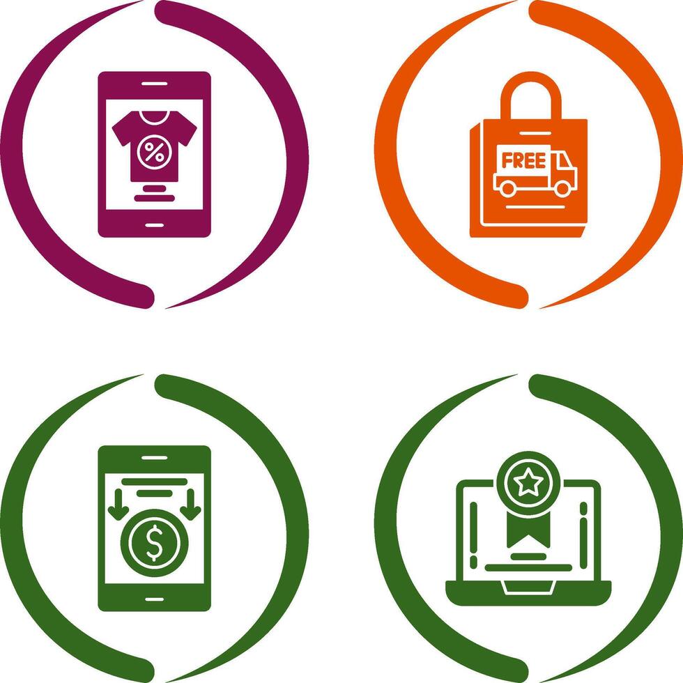Discount and Delivery Icon vector