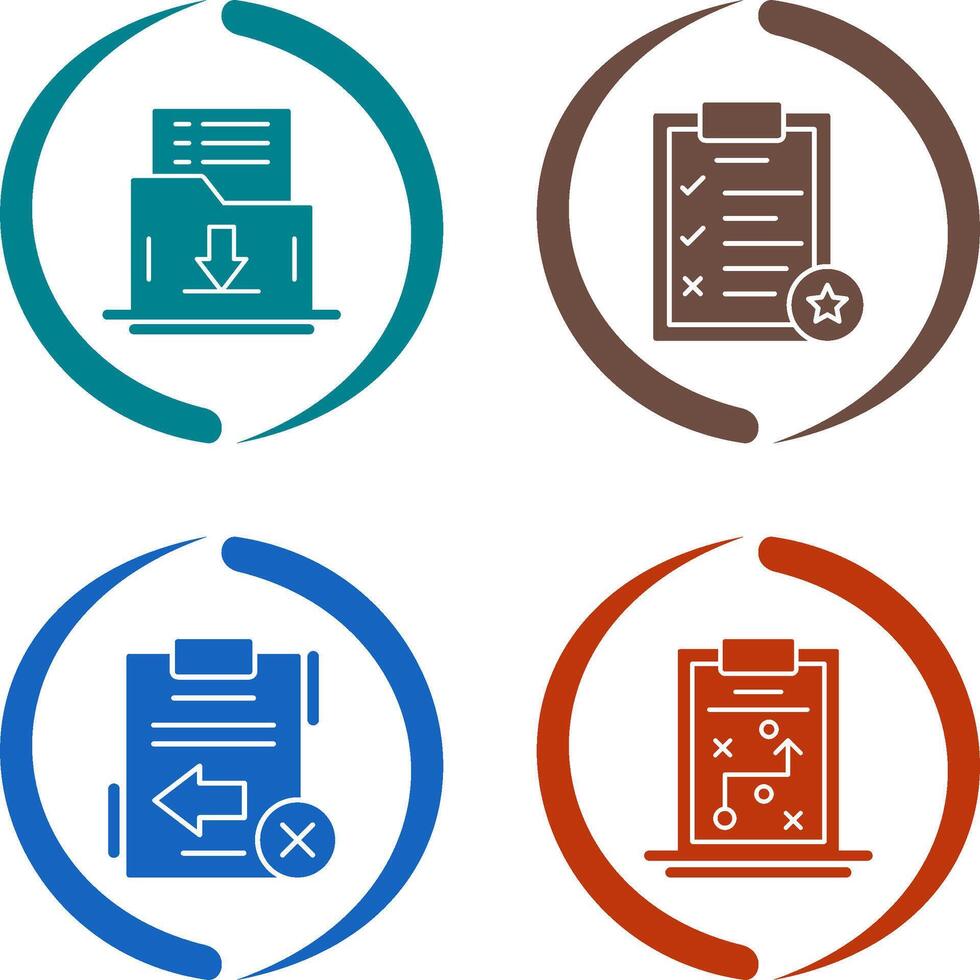 Save List and Task List Icon vector