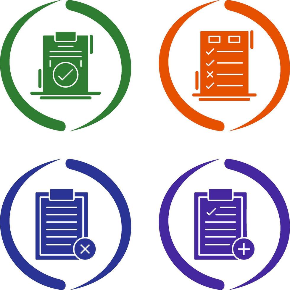 Today to Done Check List and Checkmark Icon vector