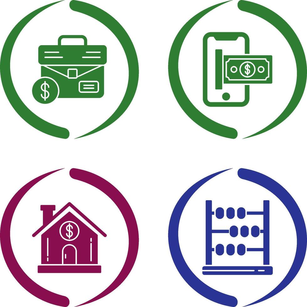 Suitcase and Smartphone Icon vector