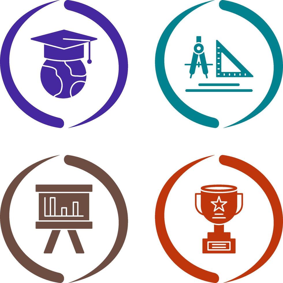 Earth and Compass Icon vector