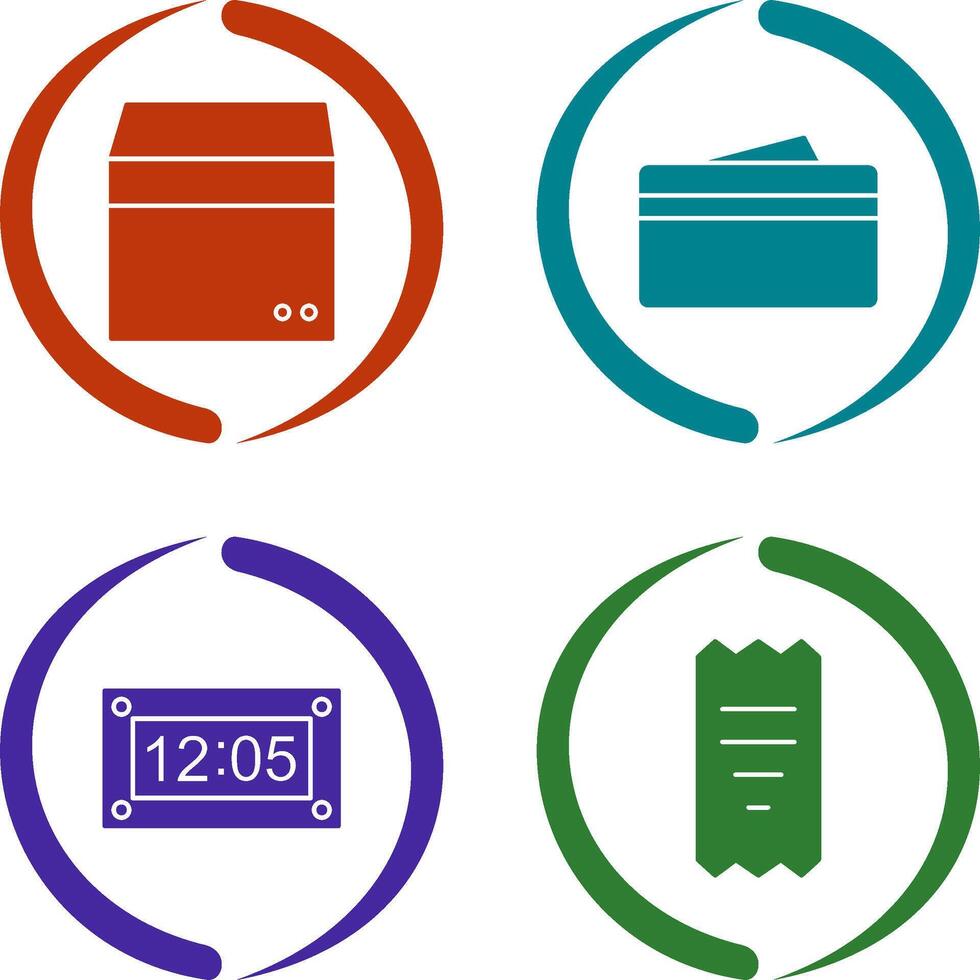 box and wallet Icon vector