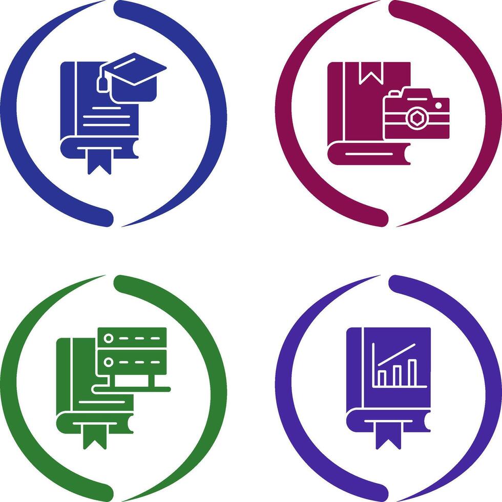 Graduation and Photography Icon vector