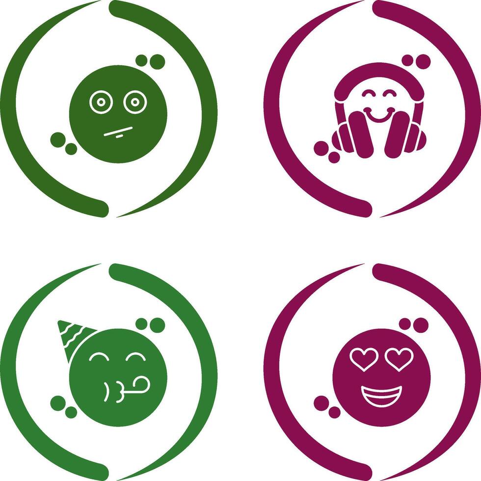 Neutral and Headphones Icon vector