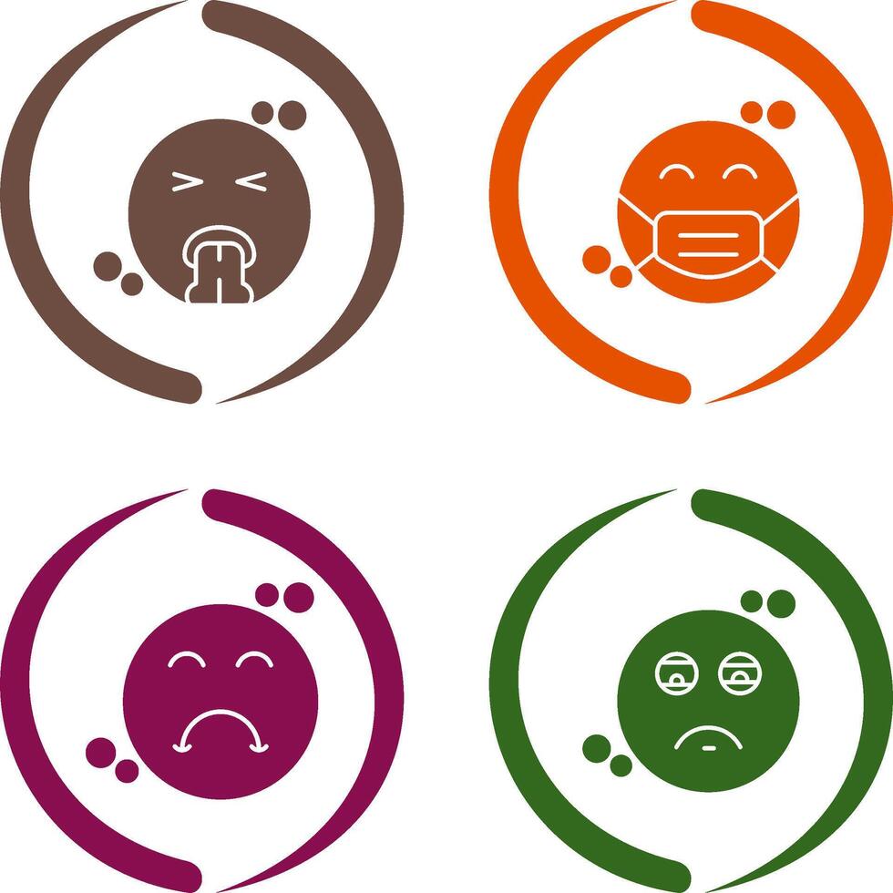 Vomit and Mask Icon vector