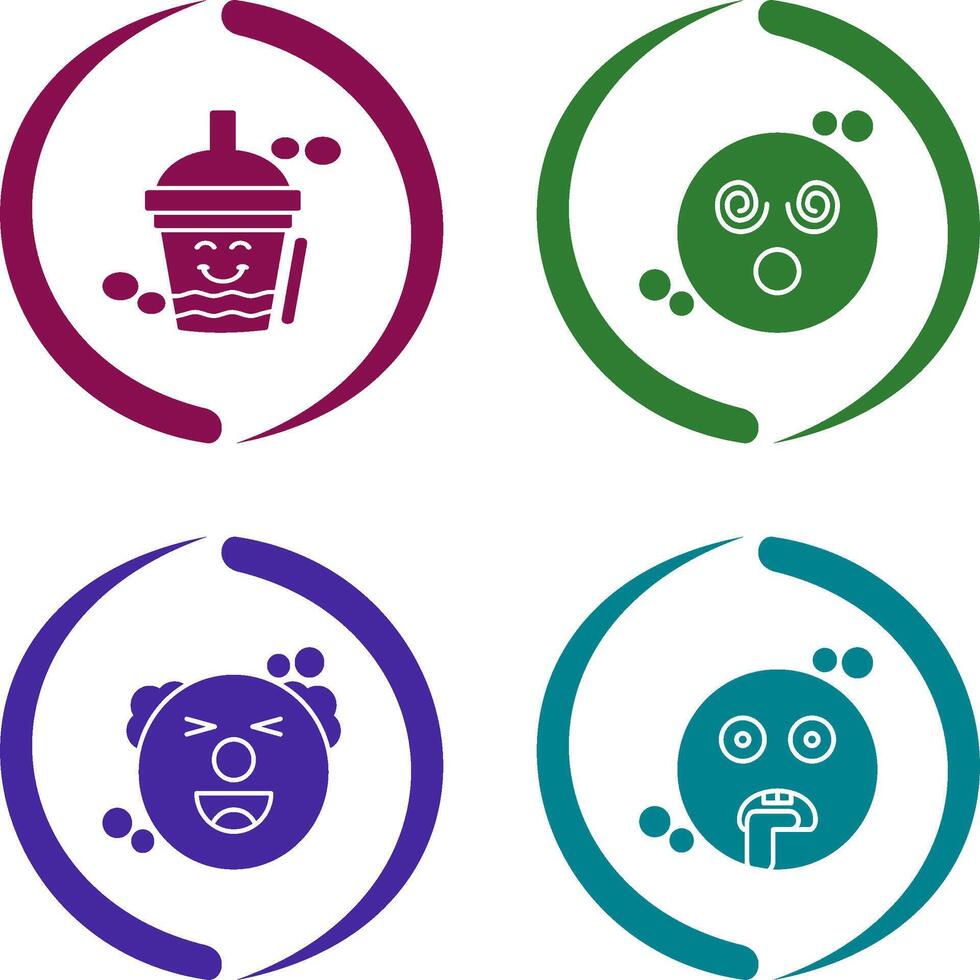 Drink and Dizzy Icon vector