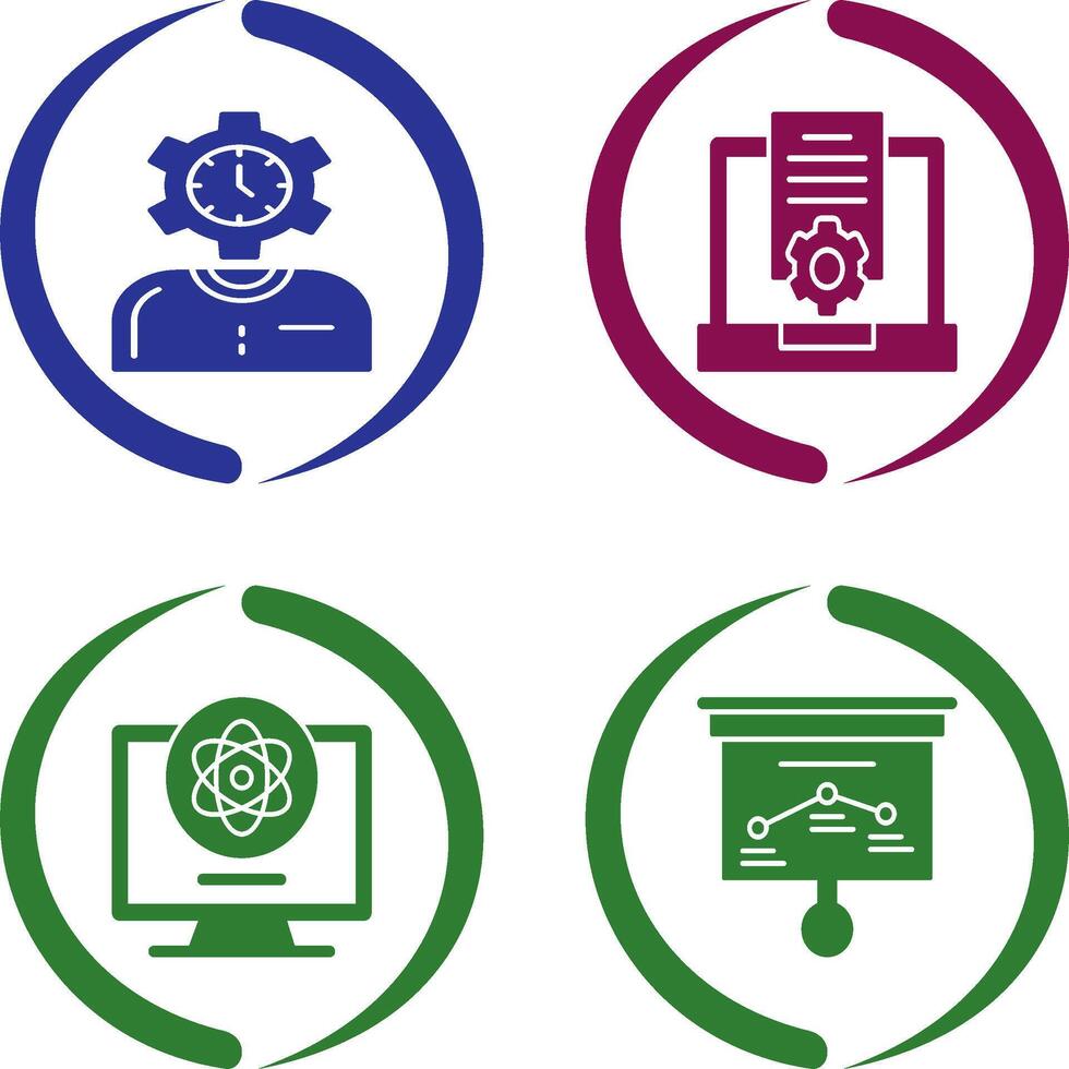 Time and Research Icon vector