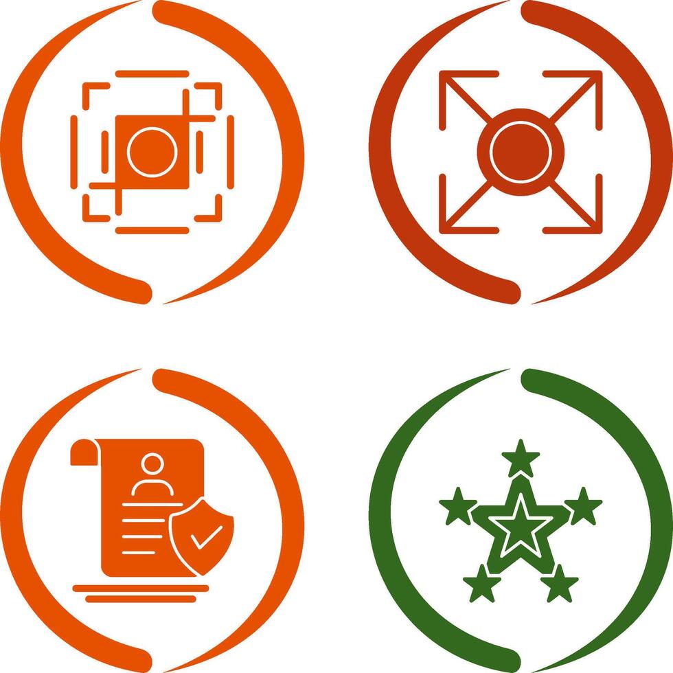 crop and expand Icon vector