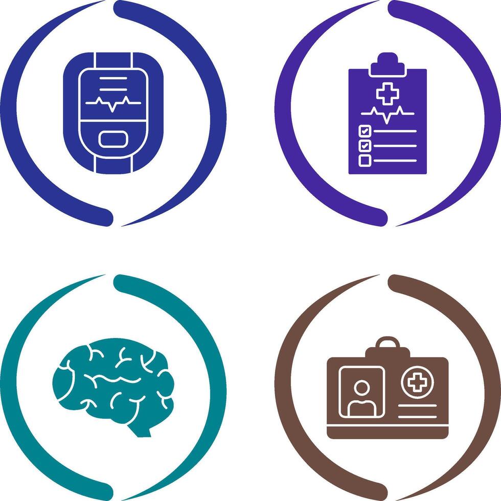 Oximeter and Medical Icon vector