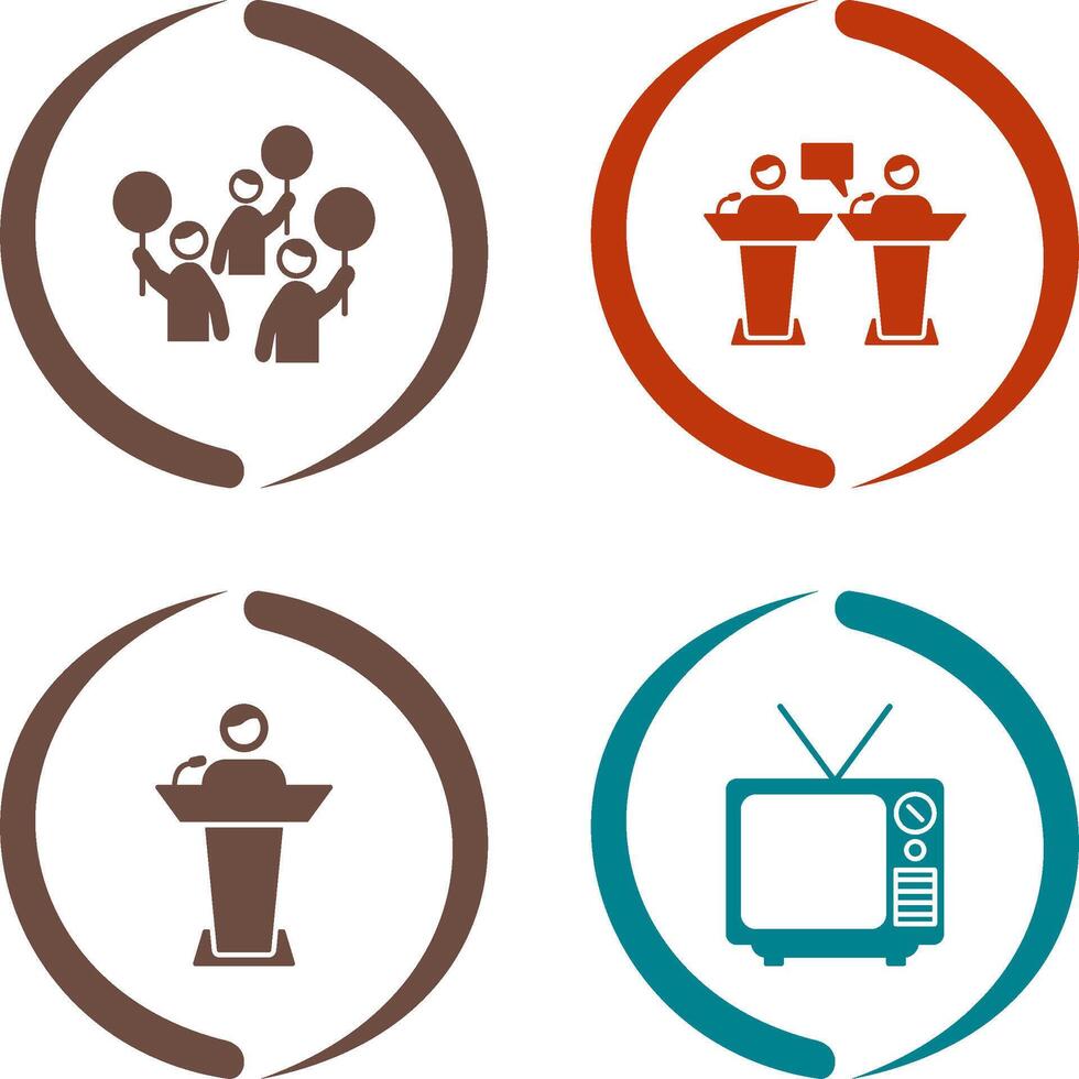 Protest and Debate Icon vector