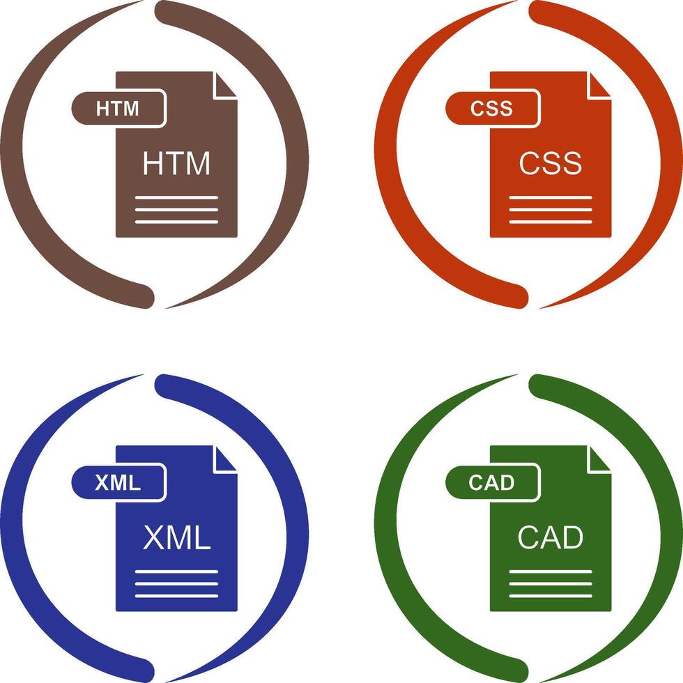 HTM and CSS Icon vector