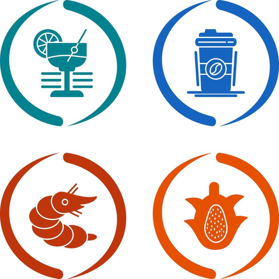 Martini and Coffee Cup Icon vector