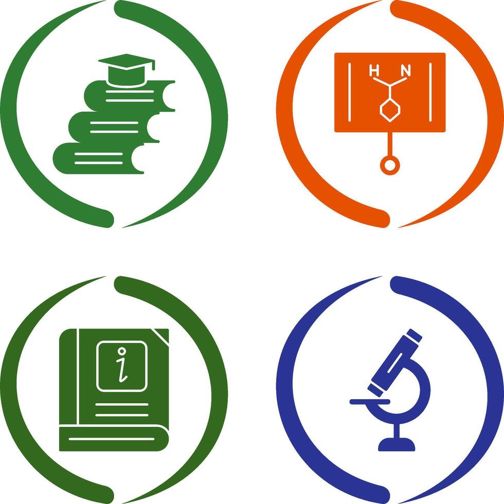 Books and Formula Icon vector