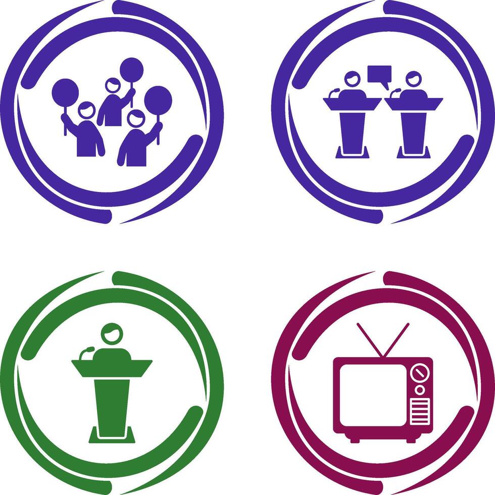 Protest and Debate Icon vector