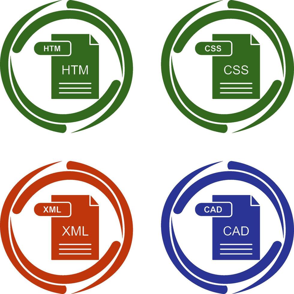 HTM and CSS Icon vector