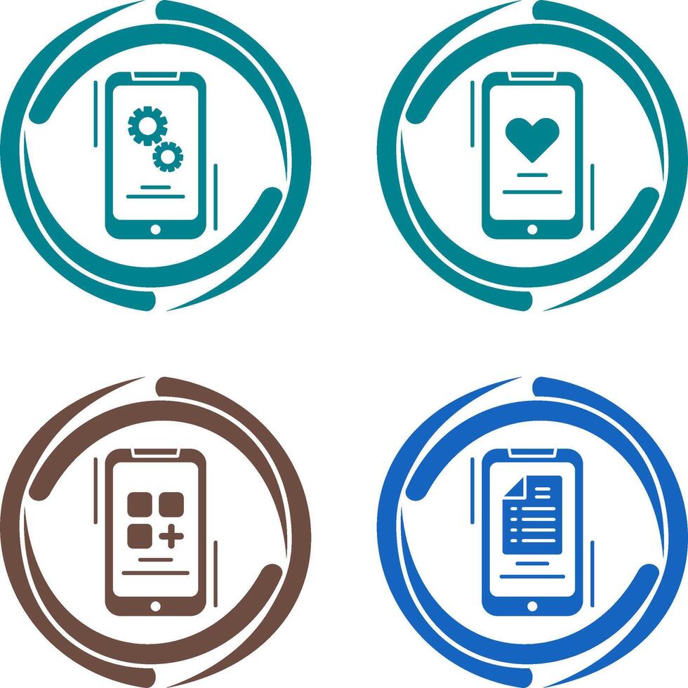 Setting and Favourite Icon vector