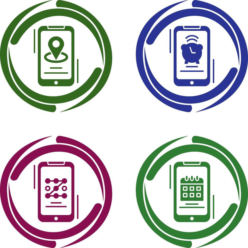 Map and Alarm Icon vector