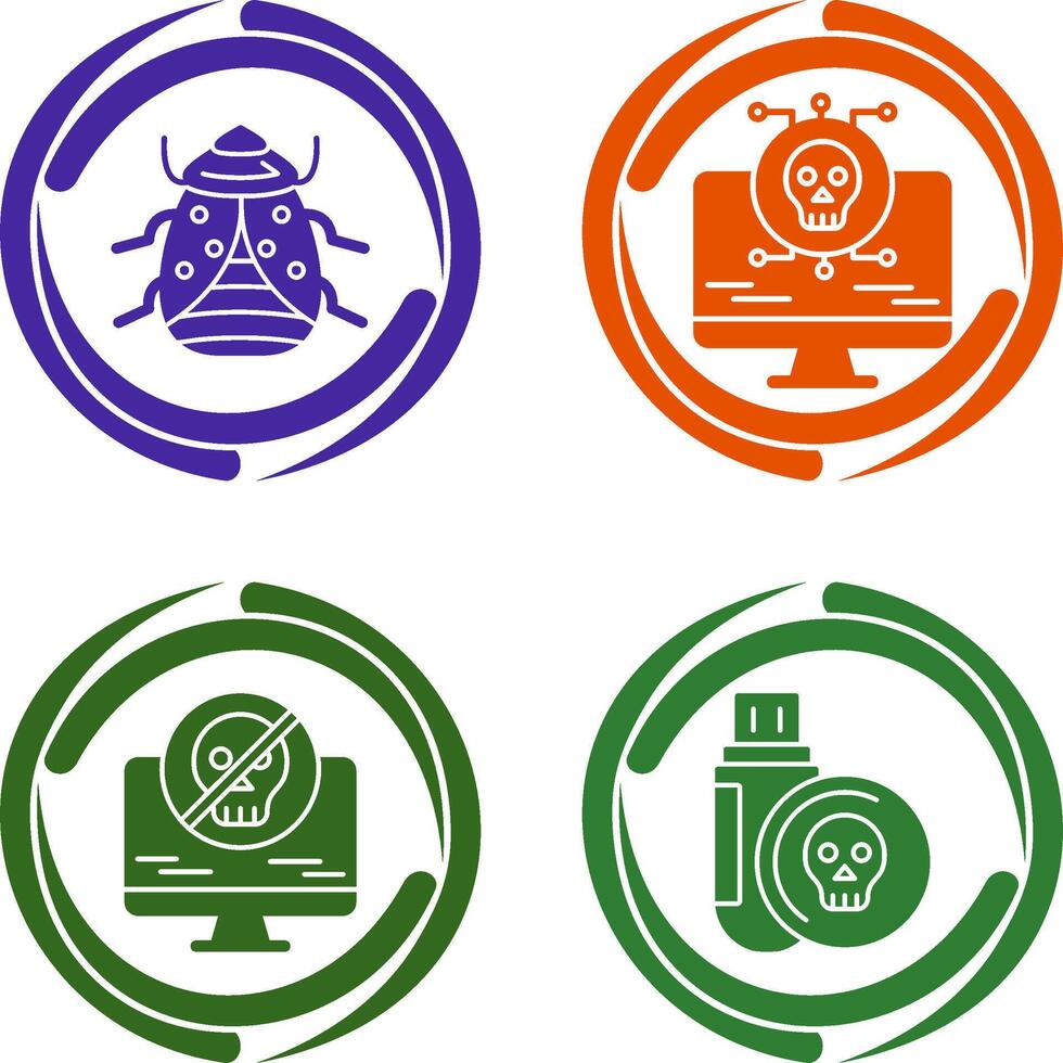 Bug and Virus Icon vector