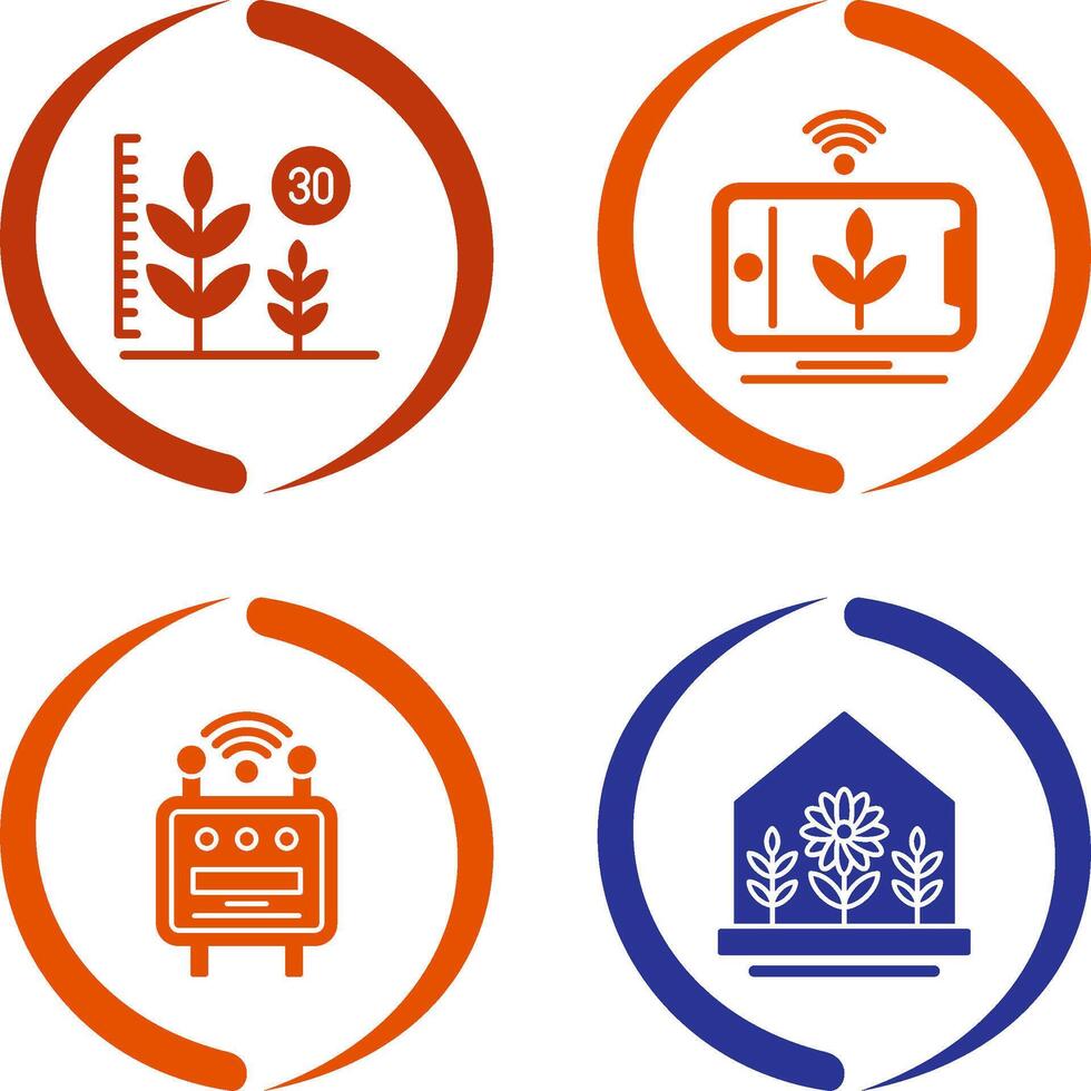 Growth and Device Icon vector